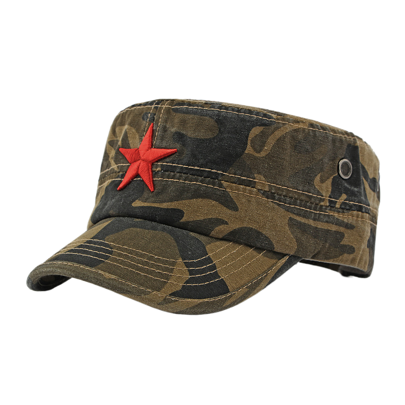 Snapback Hat Flat - Men's Camouflage Flat Top Baseball Cap,