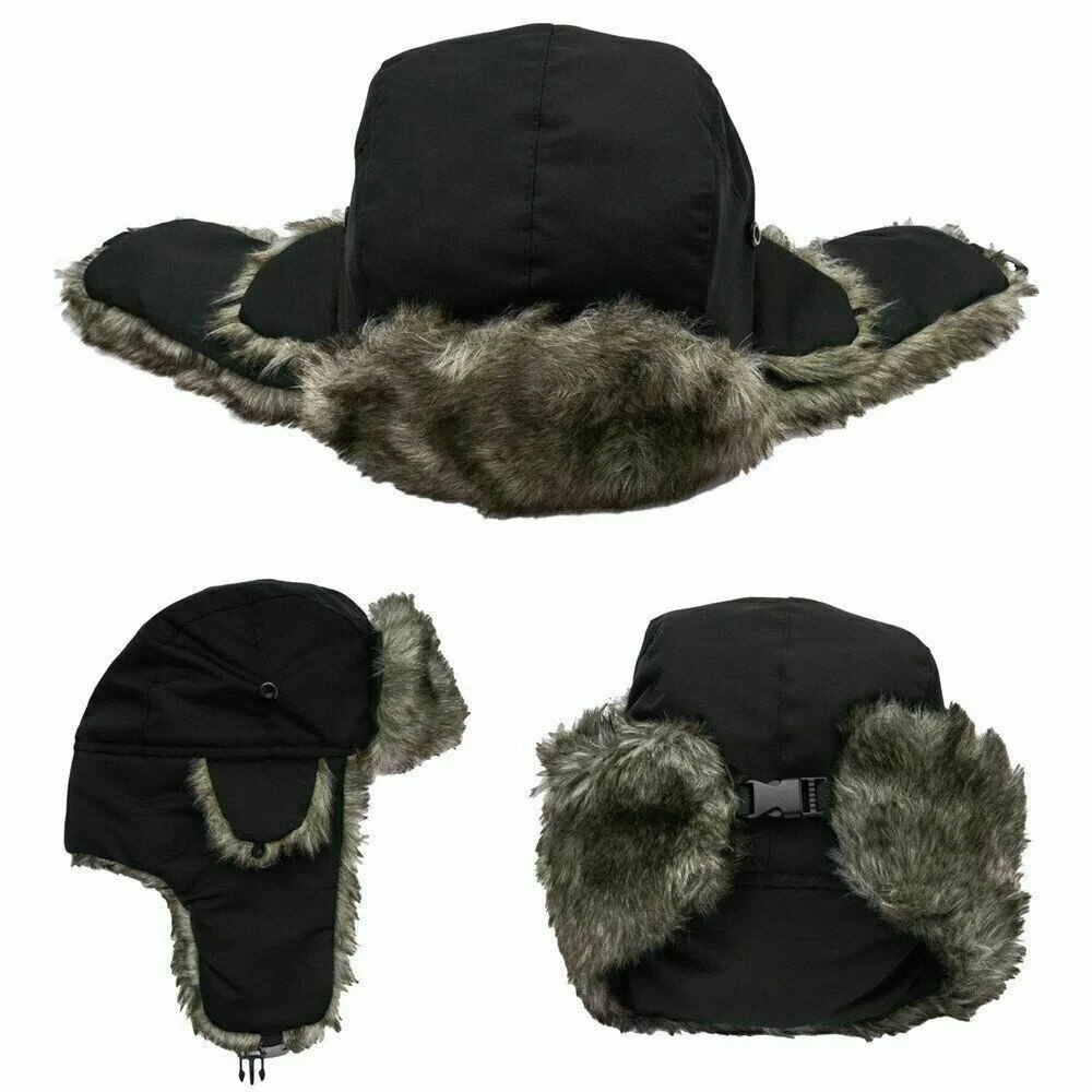 Trapper Hat Ear Flap - Men's Winter Trapper Aviator Trooper Earflap