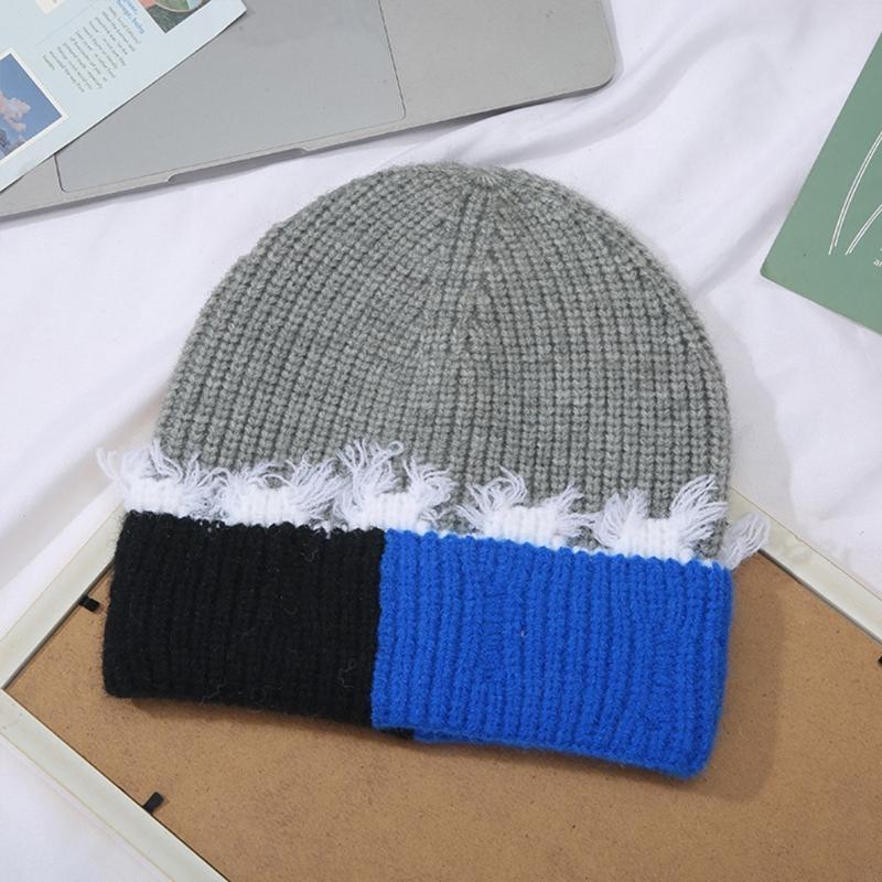 Korean Version Color Matching  - Beanie Cuffed Knit recensie en prijs