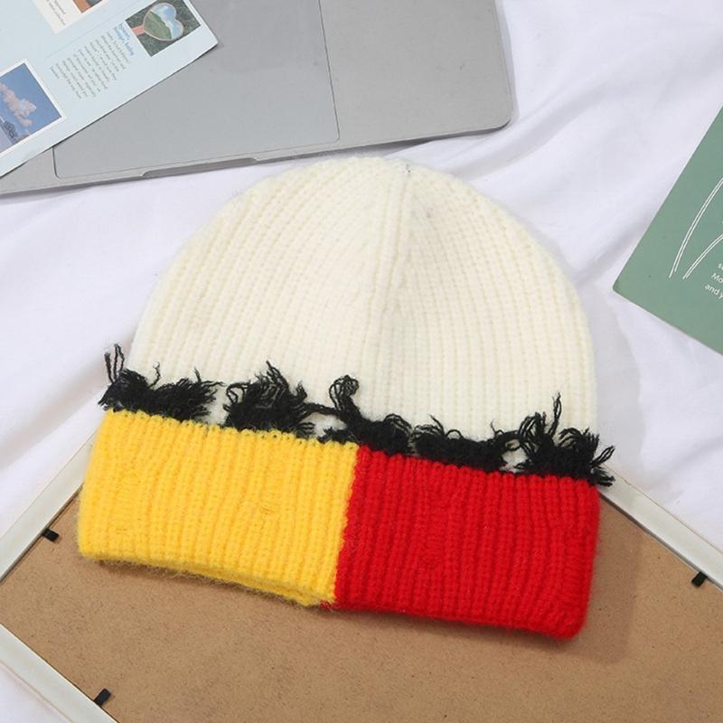 Korean Version Color Matching  - Beanie Cuffed Knit recensie en prijs