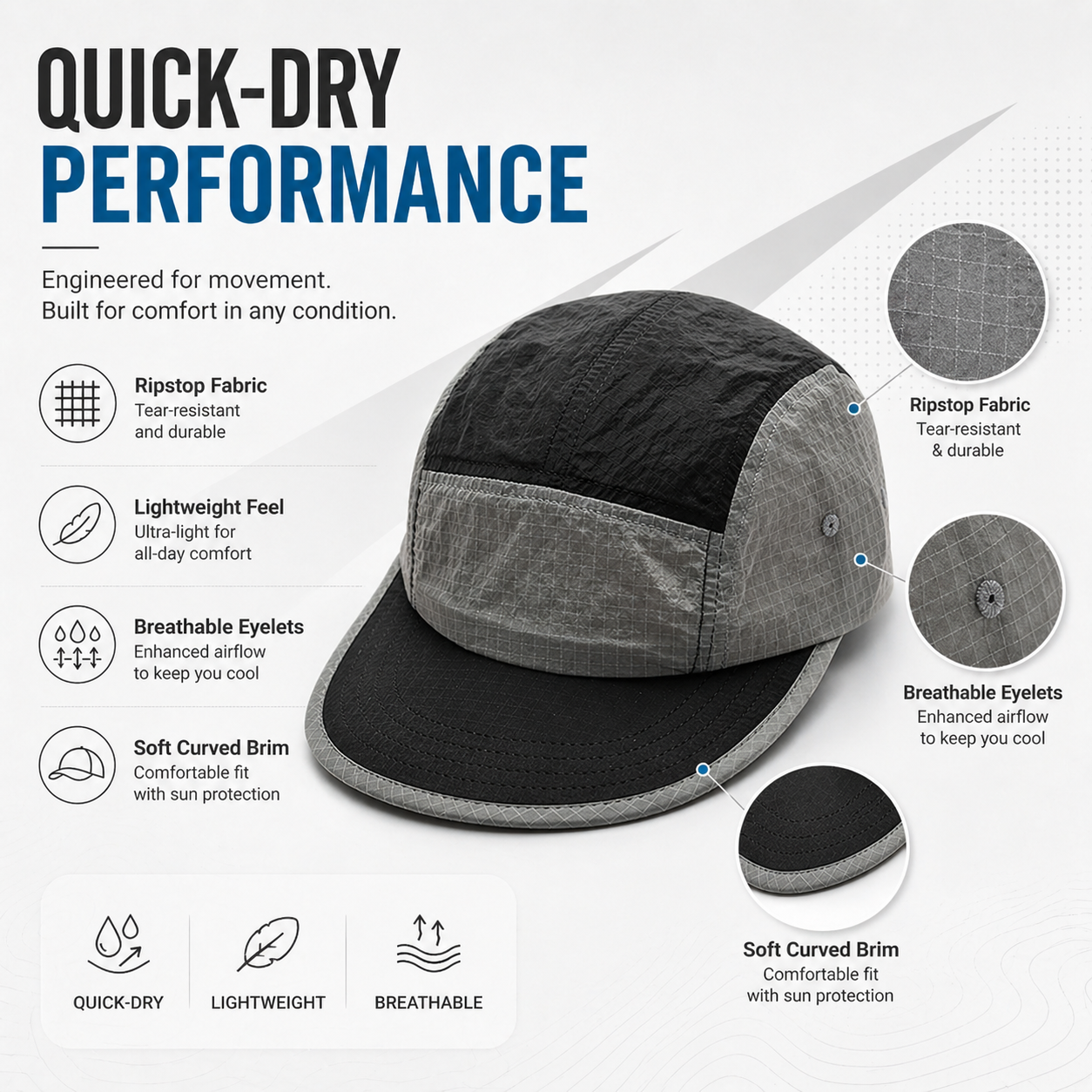 Unisex 5 Panel Camp Cap Ripsto - Corduroy Cap 5 Panel recensie en prijs