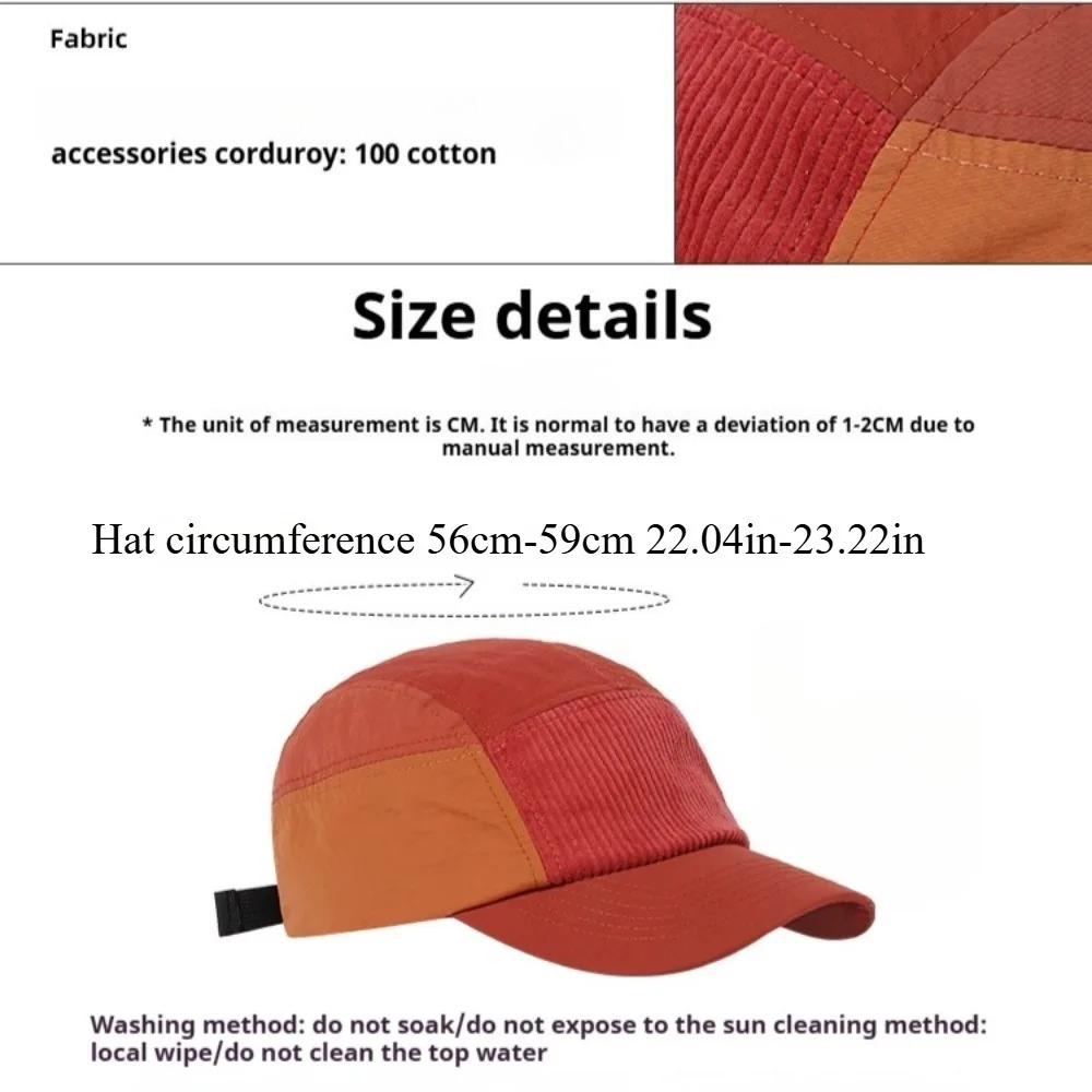5 Panel Street Style Workwear  - Corduroy Cap 5 Panel recensie en prijs