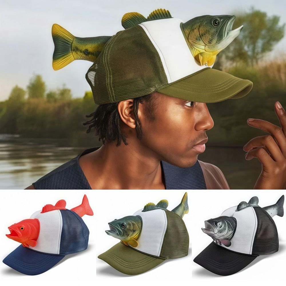Funny 3D Fish Animal Trucker H - Trucker Cap Mesh recensie en prijs