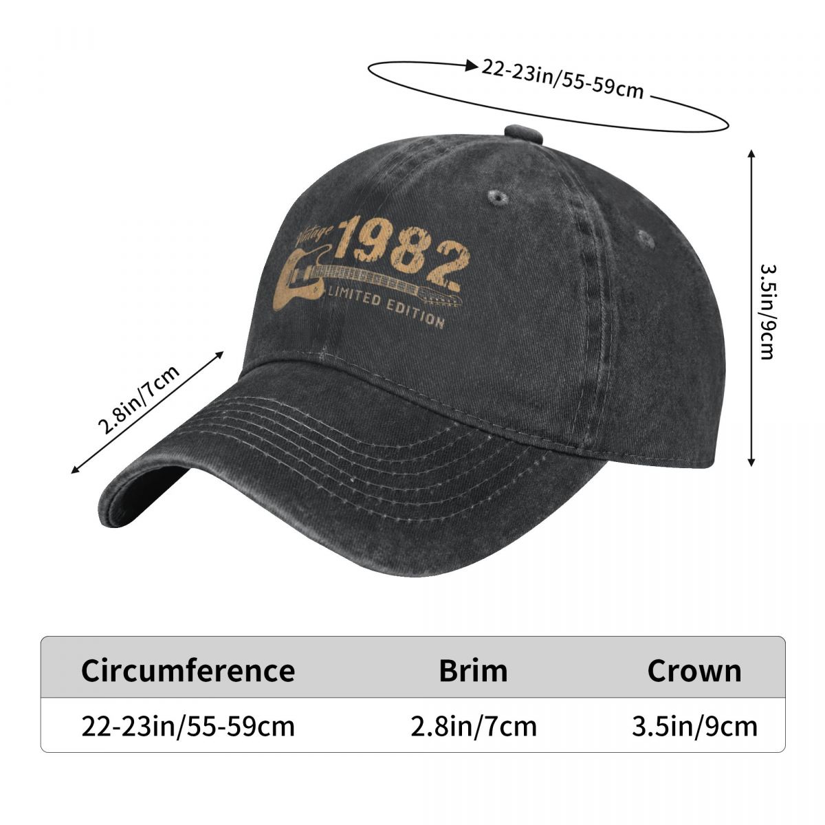 Washed Men's Baseball Cap Guit - Golf Cap Dad recensie en prijs