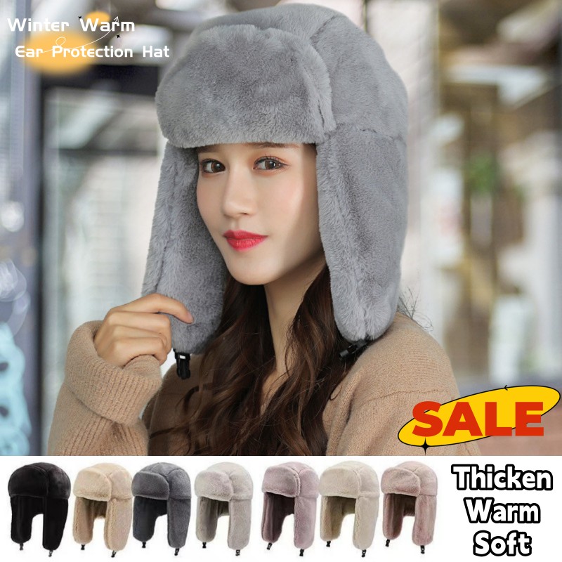 New Winter Warm Thick Plush Bo - Trapper Hat Ear Flap recensie en prijs