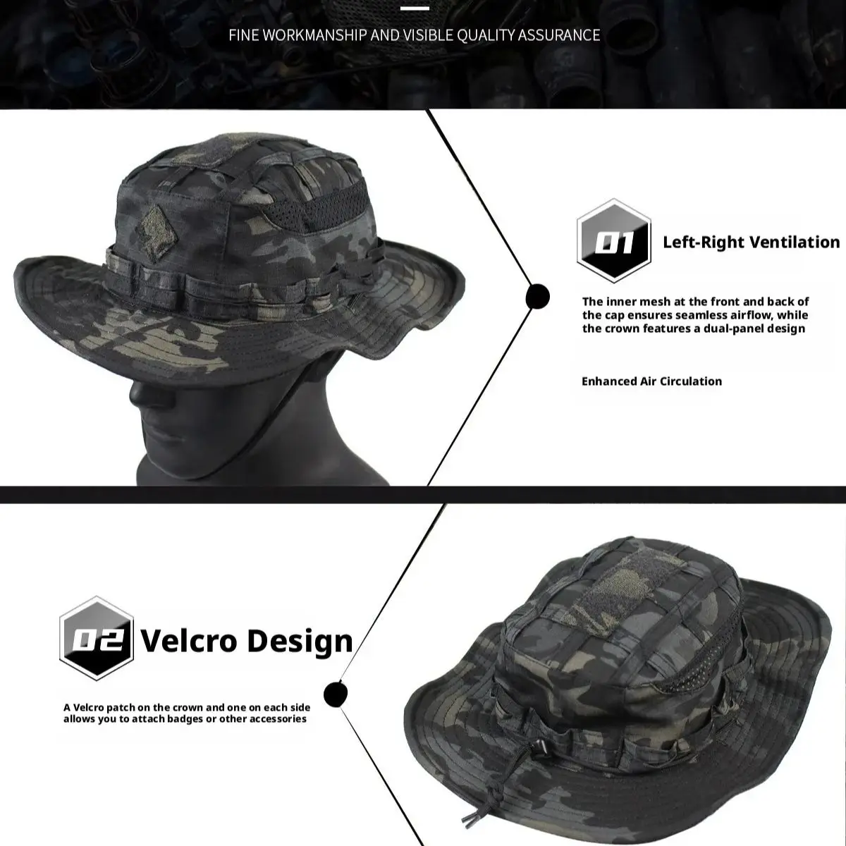 Milspec Tactical Boonie Hat, M - Boonie Hat Tactical recensie en prijs