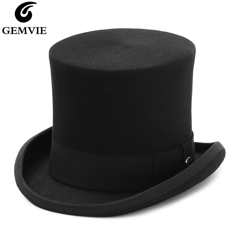 GEMVIE 17cm 100% Wool Felt Top - Fedora Hat Wool recensie en prijs
