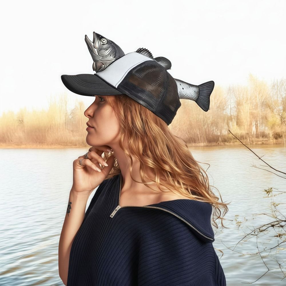 Funny 3D Fish Animal Trucker H - Trucker Cap Mesh recensie en prijs