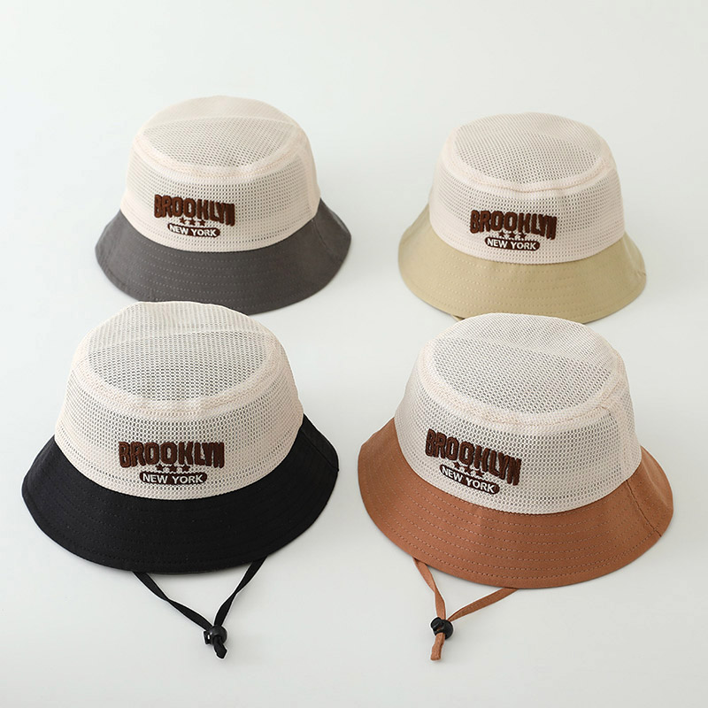 Letter Embroidered Baby Sun Ha - Bucket Hat Cotton recensie en prijs