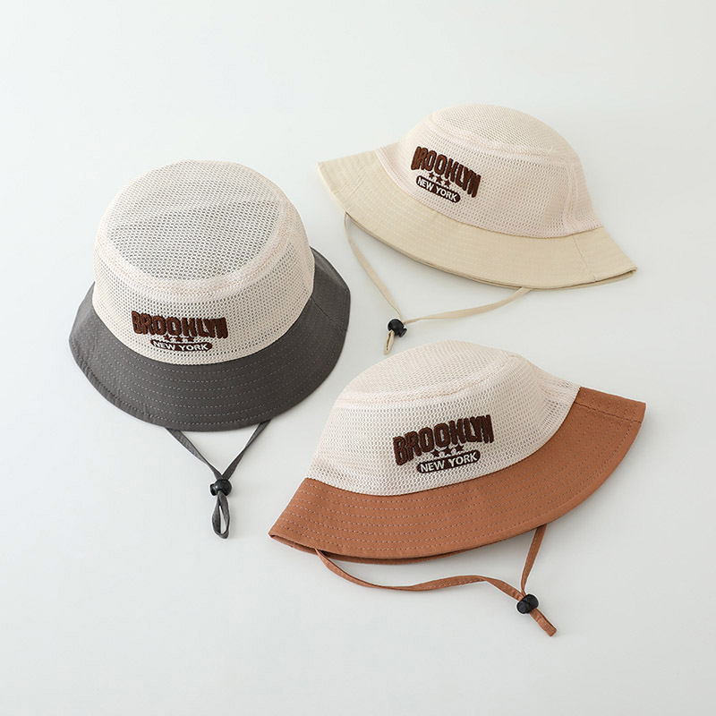 Letter Embroidered Baby Sun Ha - Bucket Hat Cotton recensie en prijs