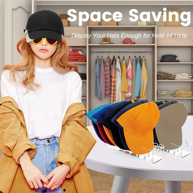 1pc/2pcs Acrylic Home Hat Stor - Baseball Cap Structured recensie en prijs