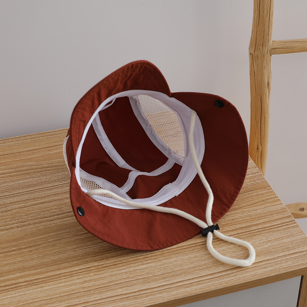 Letter Embroidered Baby Sun Ha - Bucket Hat Cotton recensie en prijs