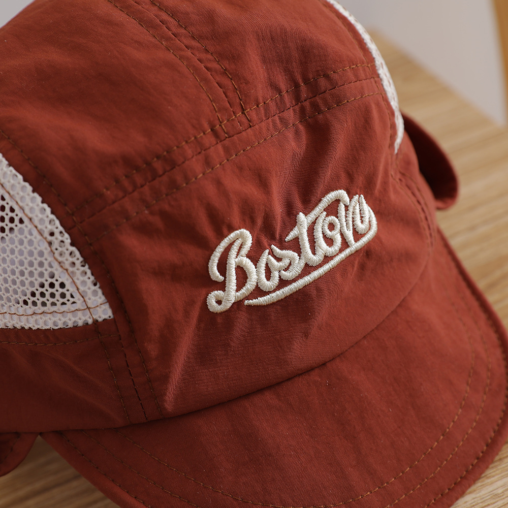 Letter Embroidered Baby Sun Ha - Bucket Hat Cotton recensie en prijs