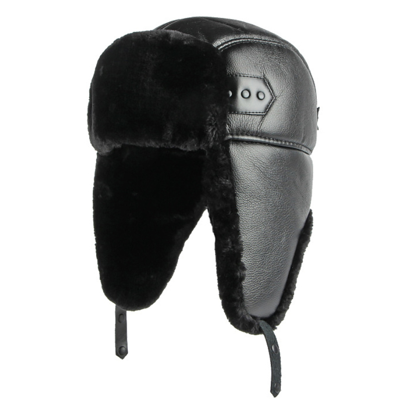 HT4002 New PU Leather Russian  - Trapper Hat Ear Flap recensie en prijs