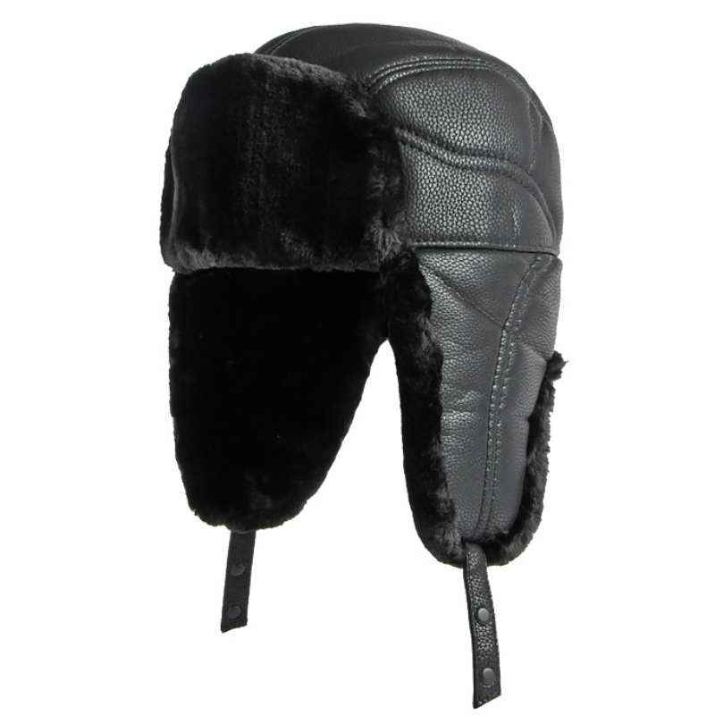 HT4002 New PU Leather Russian  - Trapper Hat Ear Flap recensie en prijs