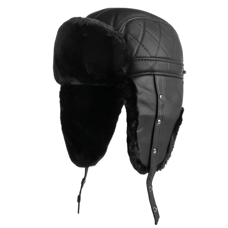HT4002 New PU Leather Russian  - Trapper Hat Ear Flap recensie en prijs