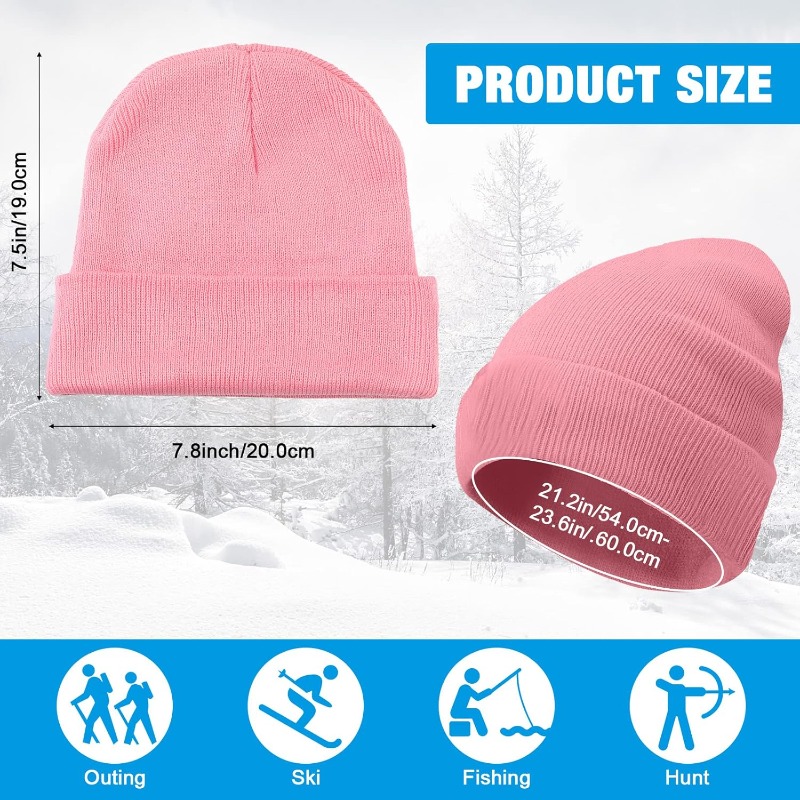 1pc Winter Warm Thick Beanie H - Beanie Cuffed Knit recensie en prijs