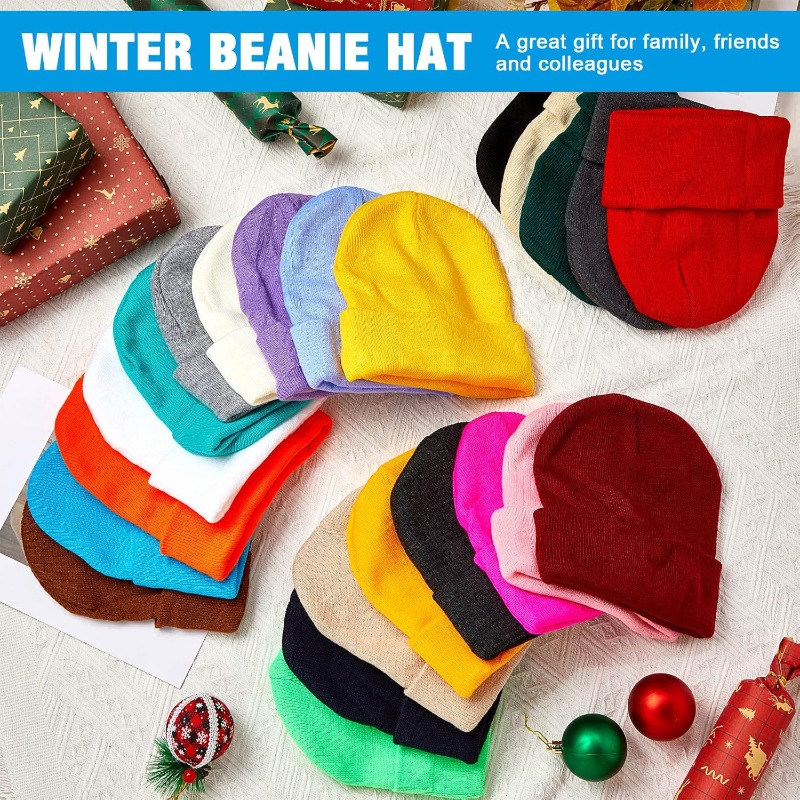 1pc Winter Warm Thick Beanie H - Beanie Cuffed Knit recensie en prijs
