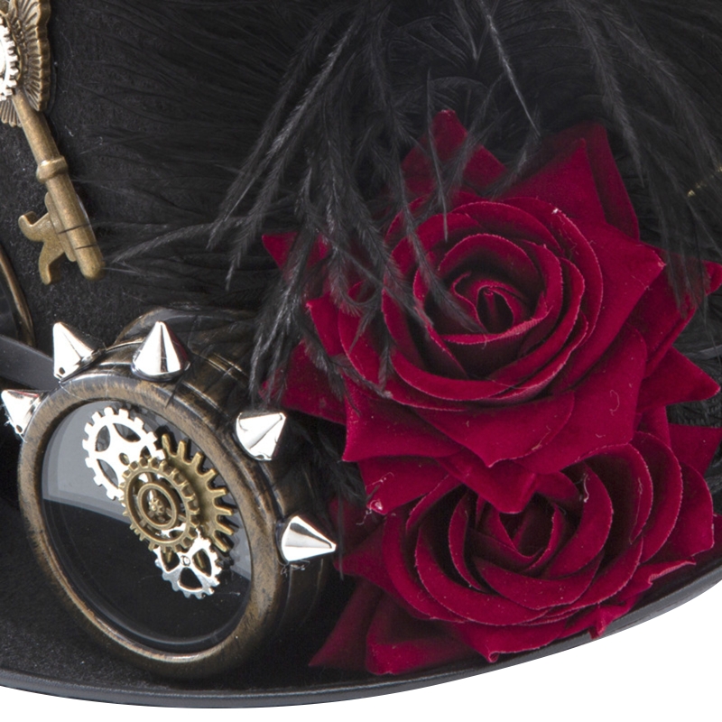 Y166 Vintage Steampunk Hat Top - Fedora Hat Wool recensie en prijs