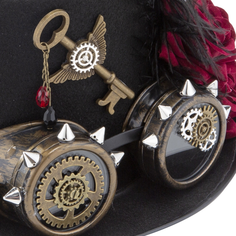 Y166 Vintage Steampunk Hat Top - Fedora Hat Wool recensie en prijs