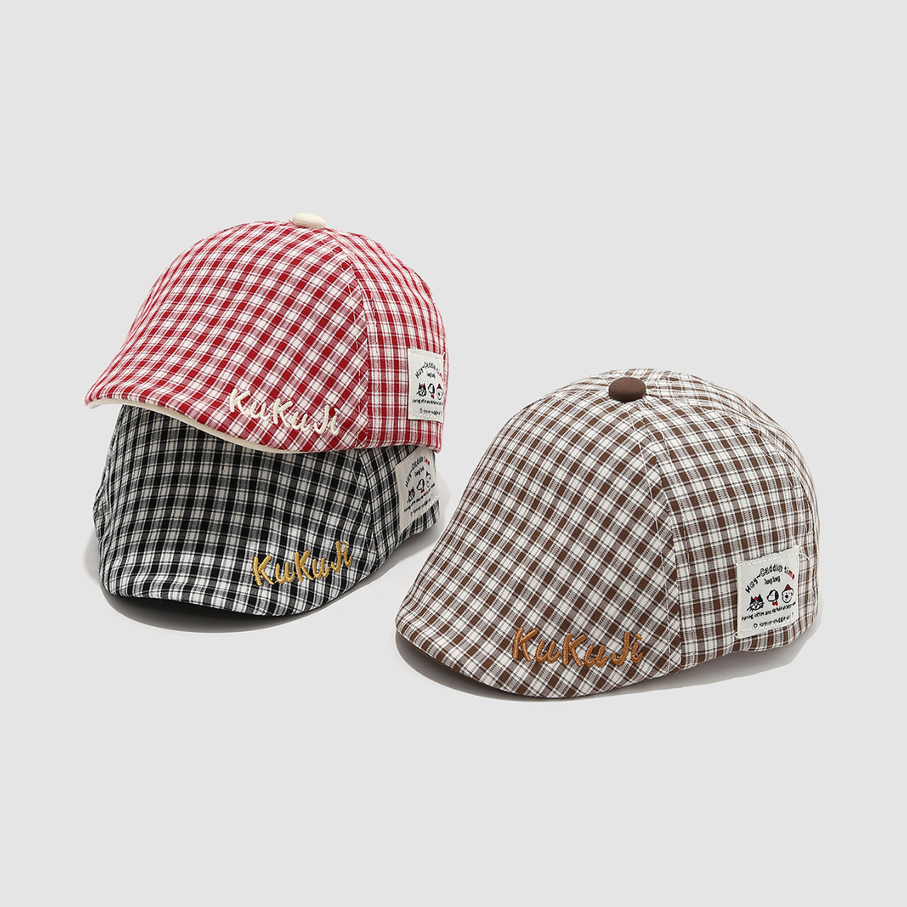 Fashion Children Checkered Ber - Visor Sun Hat recensie en prijs