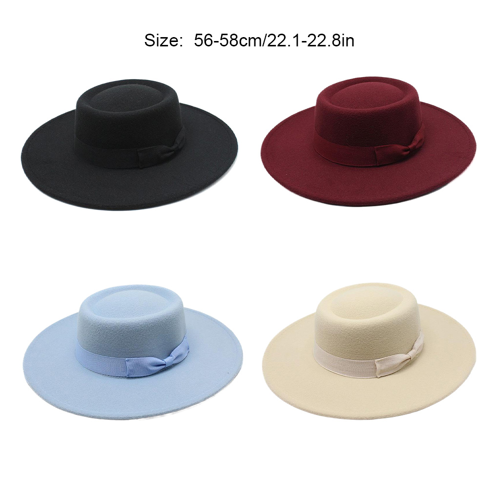 French Ladies Fedoras Top Bow  - Fedora Hat Wool recensie en prijs