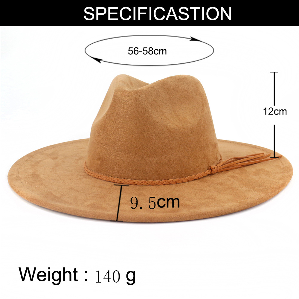 Vegan Suede Hat Teardrop shape - Fedora Hat Wool recensie en prijs