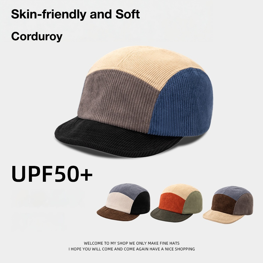 Unisex Vintage Color Block Cor - Corduroy Cap 5 Panel recensie en prijs