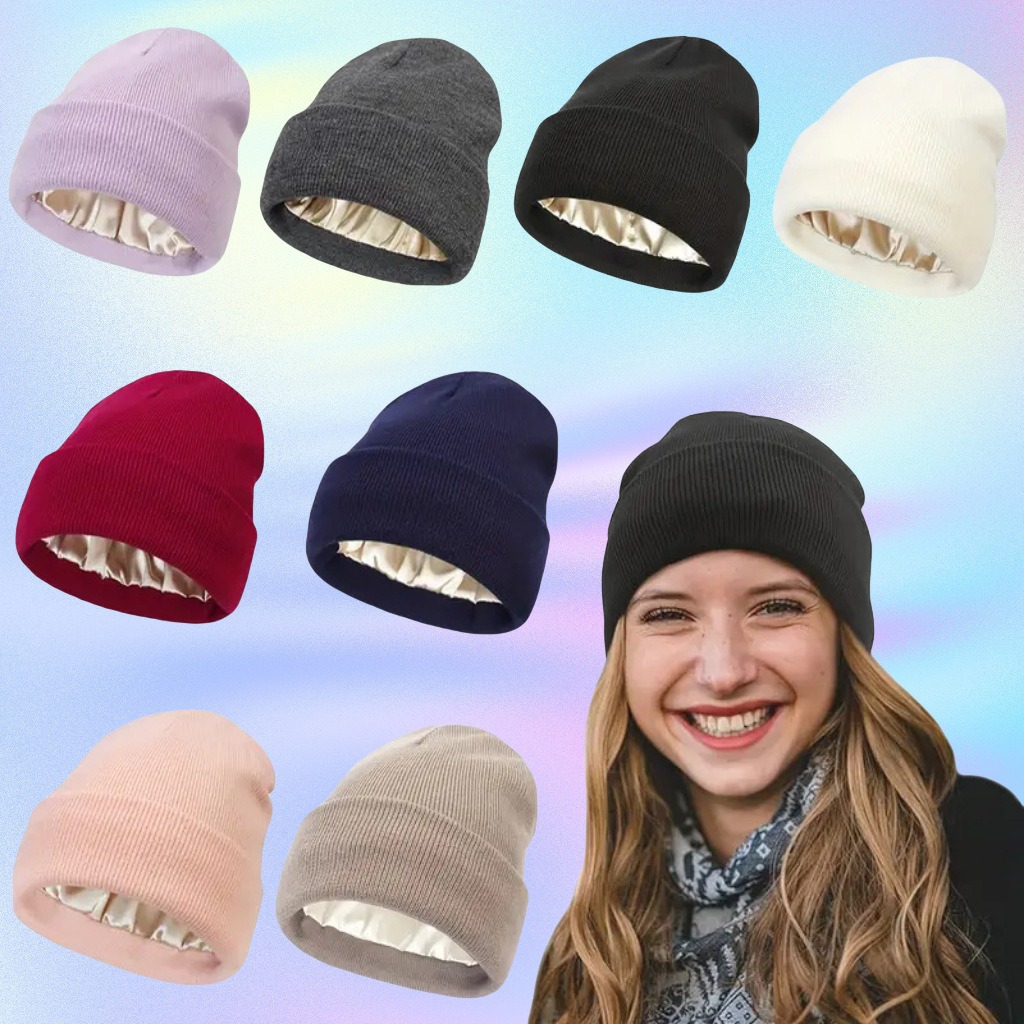Unisex Satin Lined Anti Static - Beanie Cuffed Knit recensie en prijs