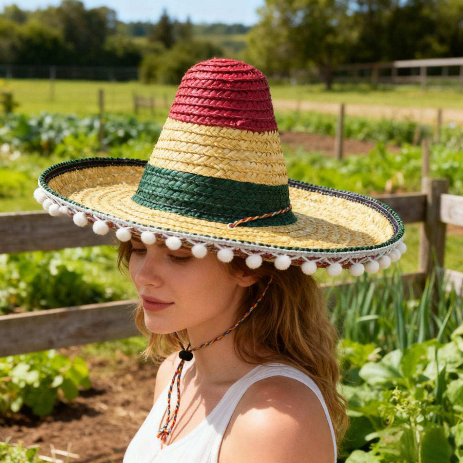 Mexican Straw Hat Carnival Wid - Sun Hat Wide Brim recensie en prijs