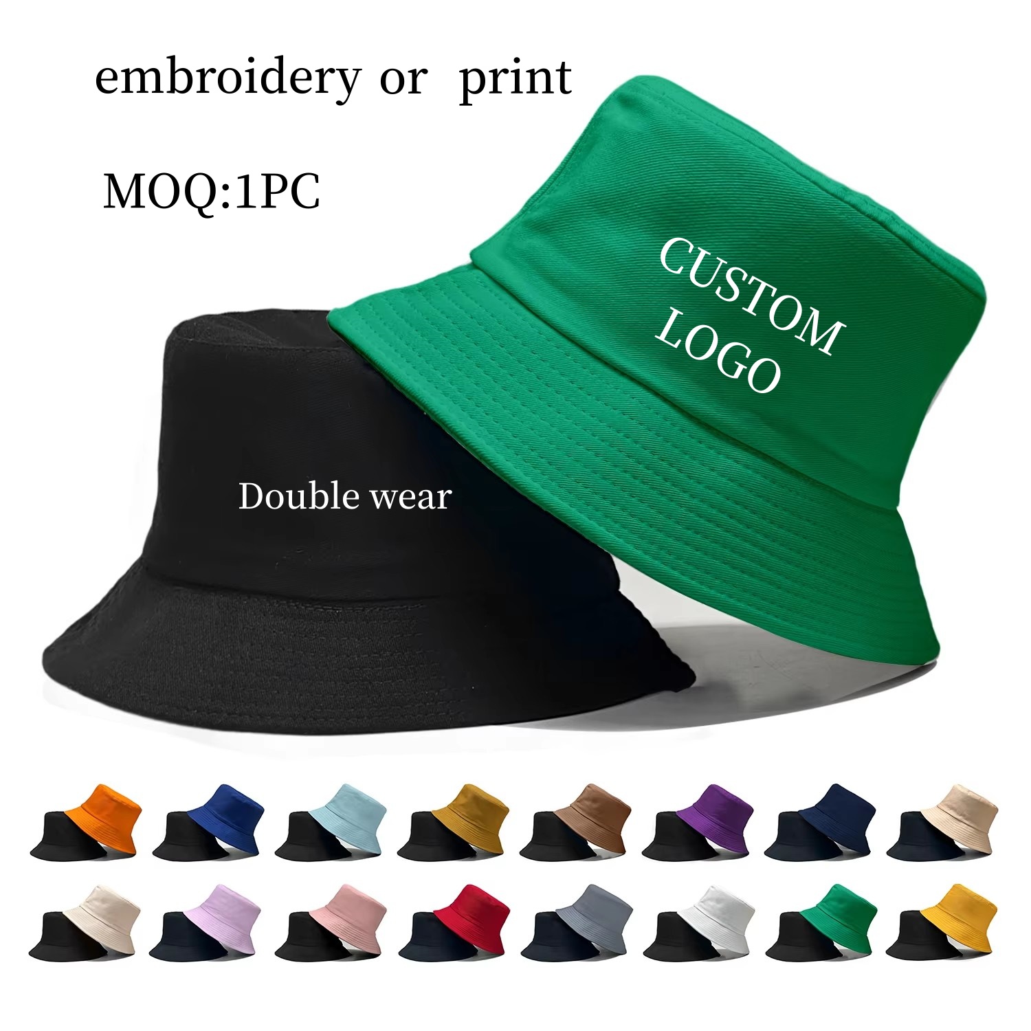 Custom Logo Double Side Fisher - Bucket Hat Cotton recensie en prijs