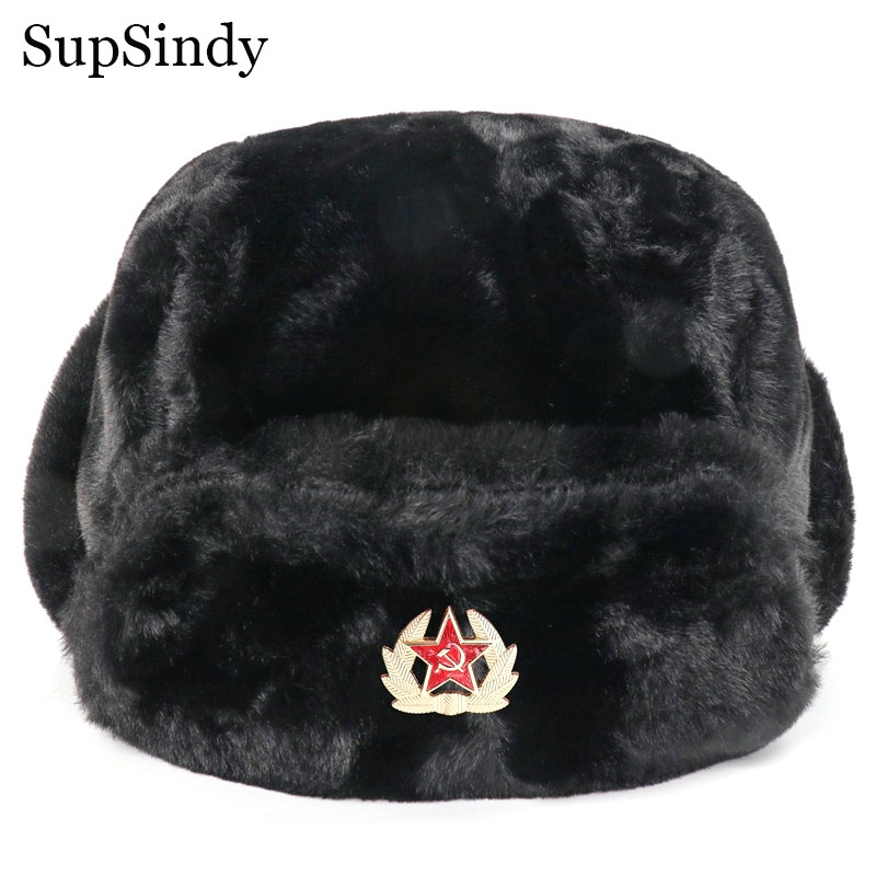 SupSindy Soviet Badge Ushanka  - Trapper Hat Ear Flap recensie en prijs