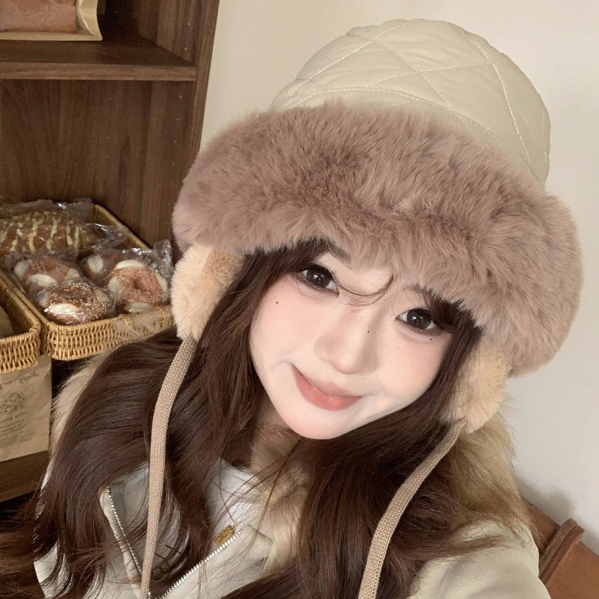 Women's Winter Quilted Faux Fu - Trapper Hat Ear Flap recensie en prijs
