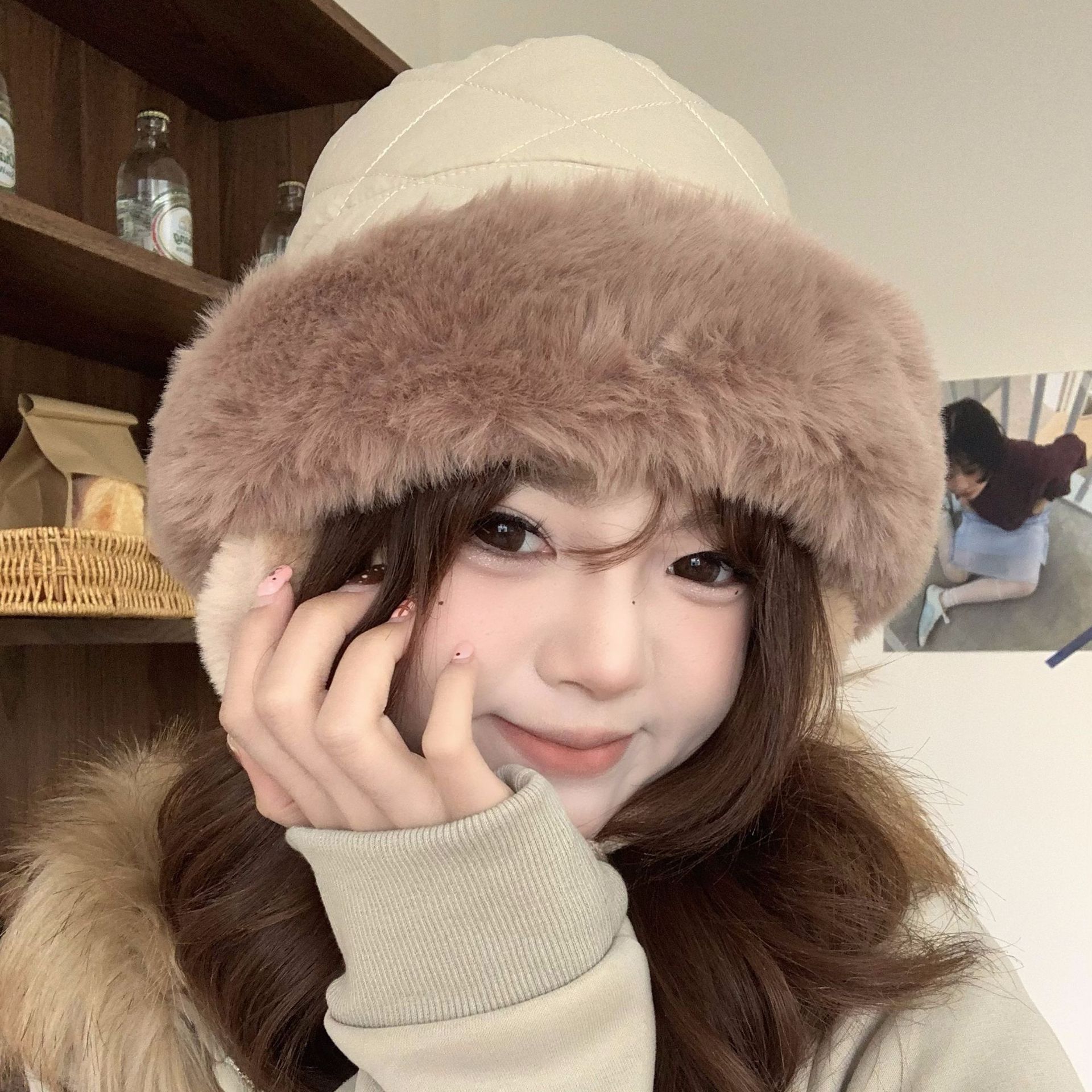 Women's Winter Quilted Faux Fu - Trapper Hat Ear Flap recensie en prijs