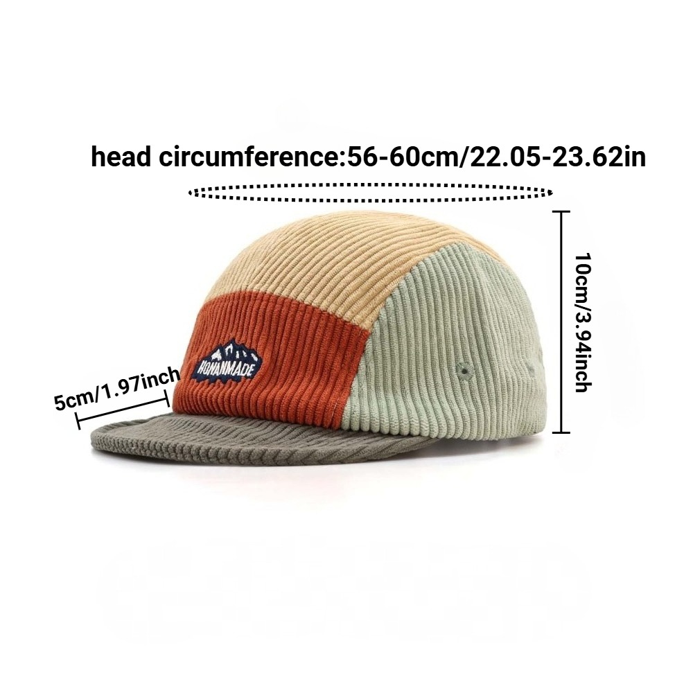 5 Panel Short Brim Cap, Vintag - Corduroy Cap 5 Panel recensie en prijs