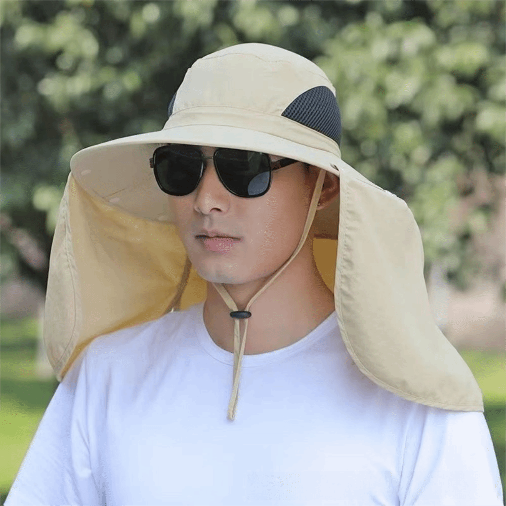 Removable Cloth Men Sun Hat Bi - Visor Sun Hat recensie en prijs