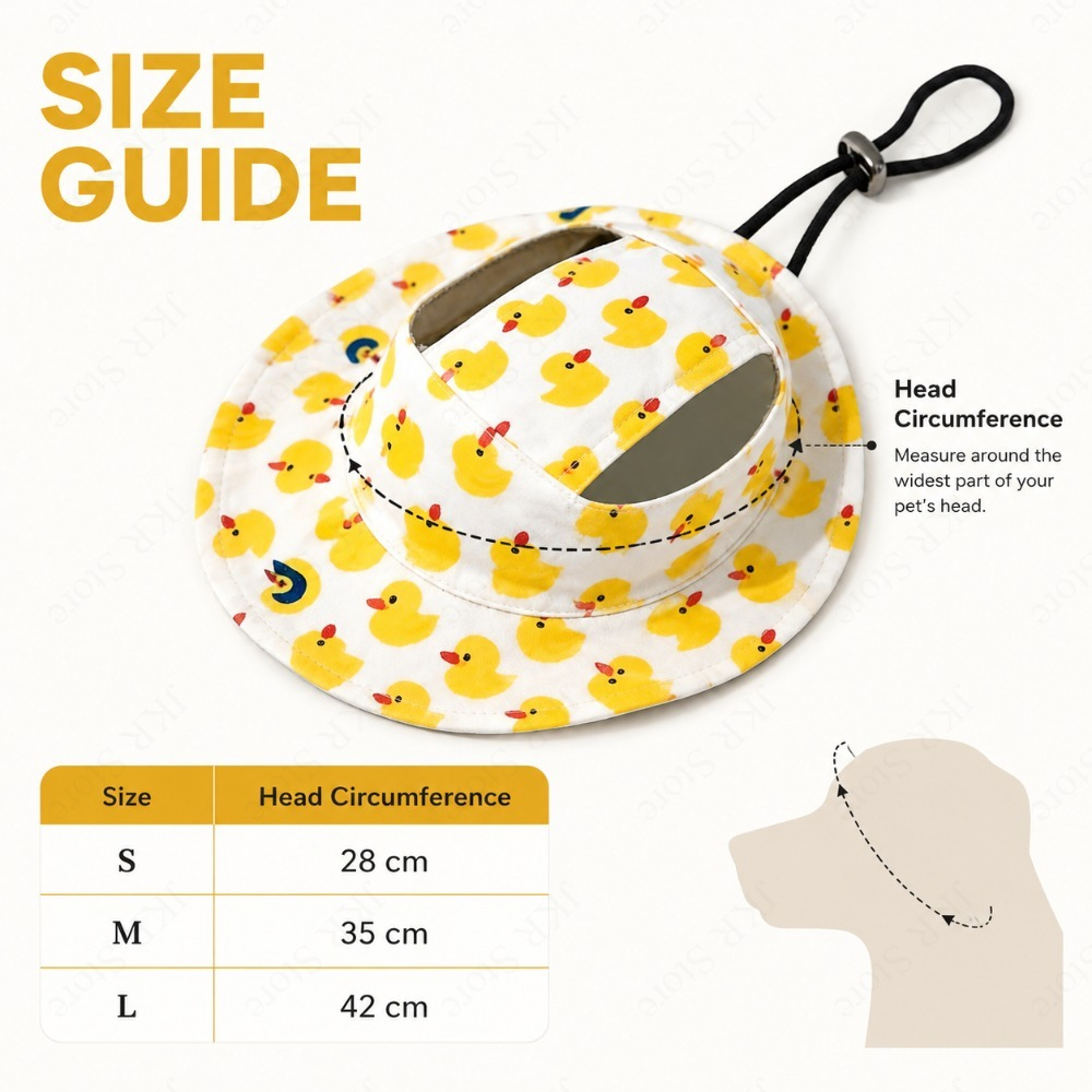 Adjustable Dog Hat Cute Print  - Running Cap Lightweight recensie en prijs