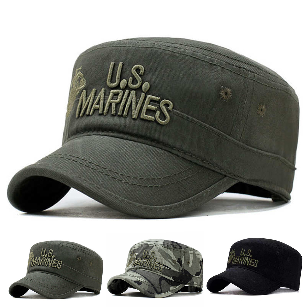 Unisex US MARINES Letter Embro - Snapback Hat Flat recensie en prijs