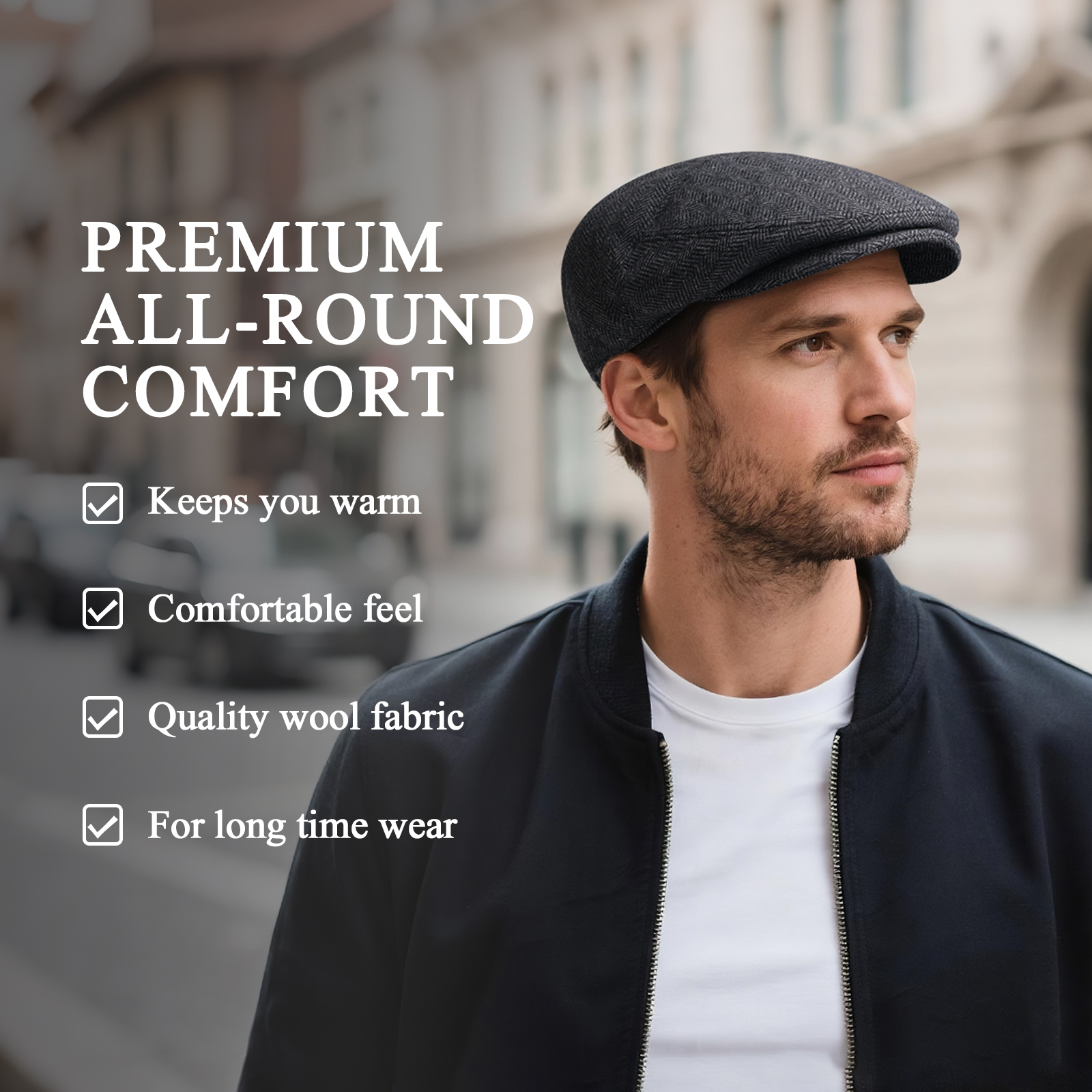 JANGOUL Herringbone Flat Ivy N - Newsboy Cap Ivy recensie en prijs