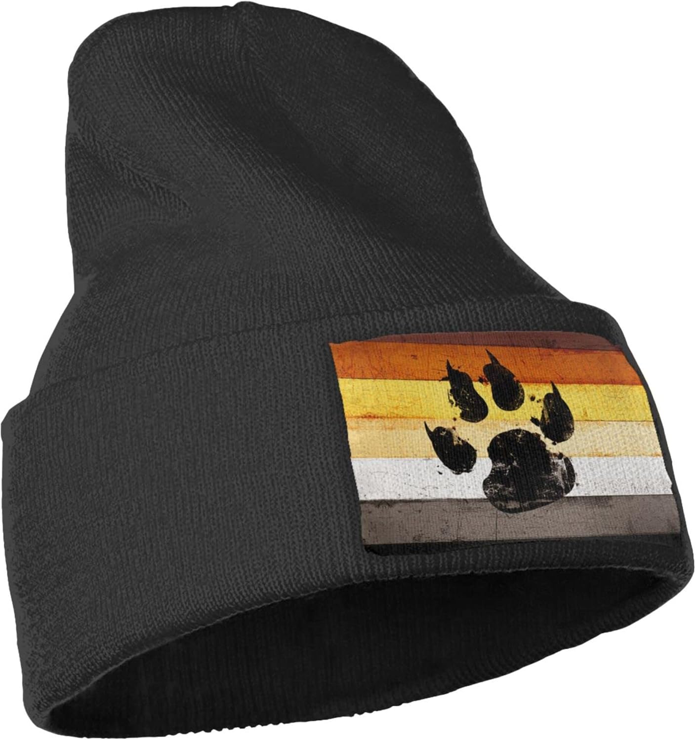 Gay Flag Bear paw LGBT Knit Be - Beanie Cuffed Knit recensie en prijs