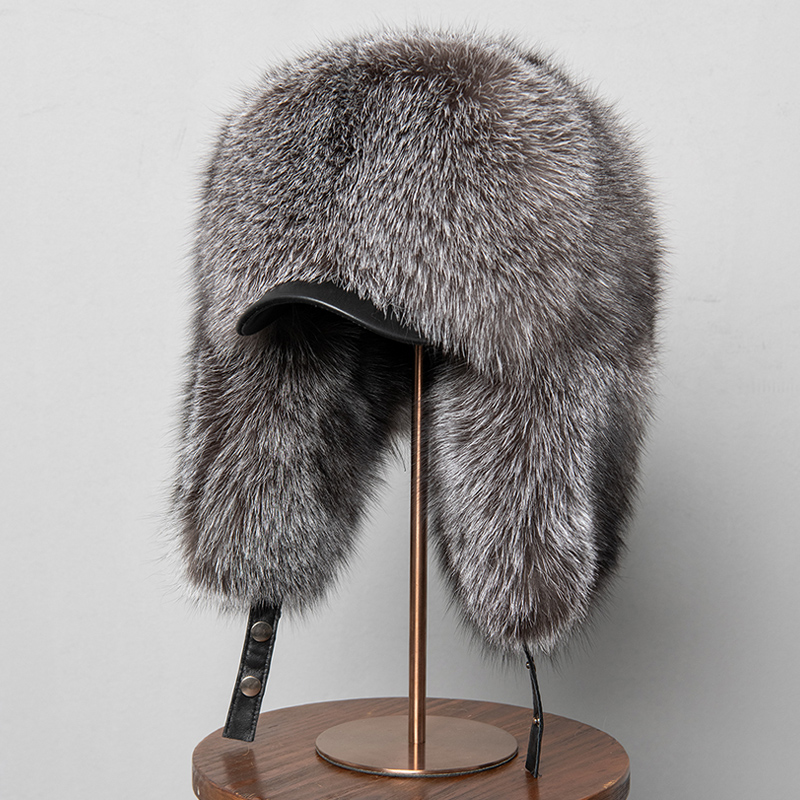 100% Real Fox Fur Hats Women's - Trapper Hat Ear Flap recensie en prijs
