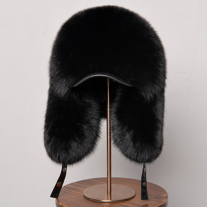 100% Real Fox Fur Hats Women's - Trapper Hat Ear Flap recensie en prijs
