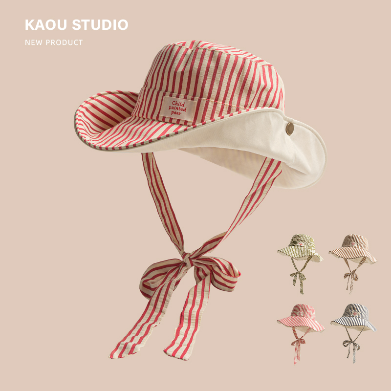 Korean Version Ins Retro Strip - Bucket Hat Cotton recensie en prijs