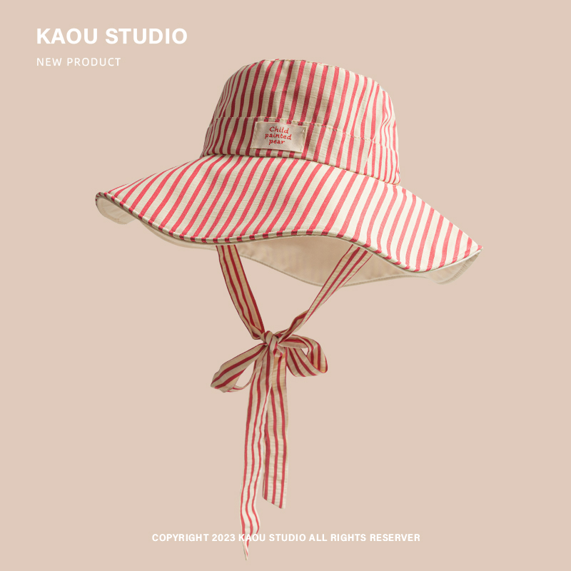 Korean Version Ins Retro Strip - Bucket Hat Cotton recensie en prijs