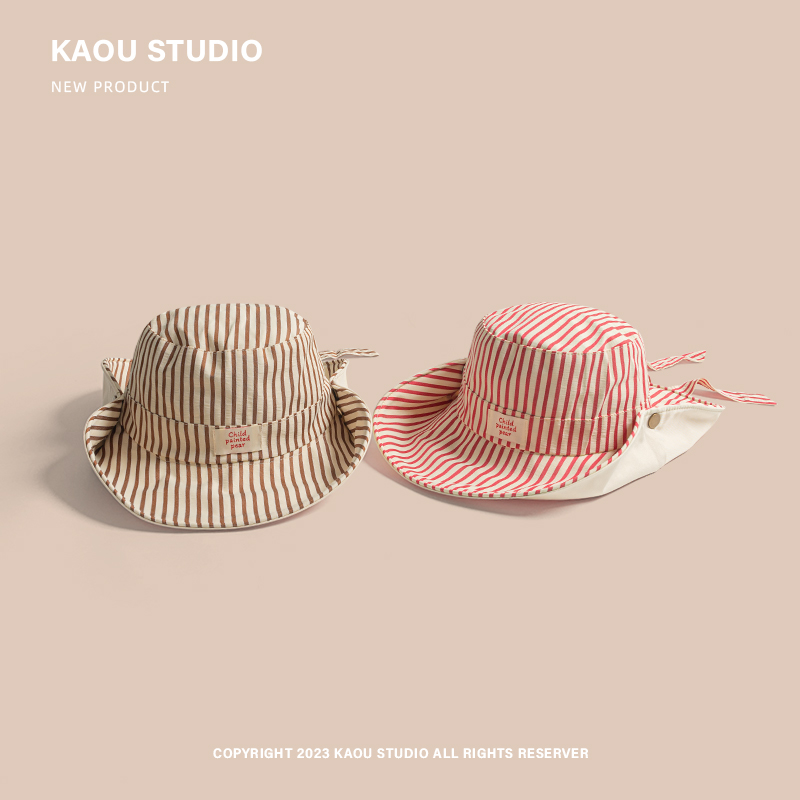 Korean Version Ins Retro Strip - Bucket Hat Cotton recensie en prijs