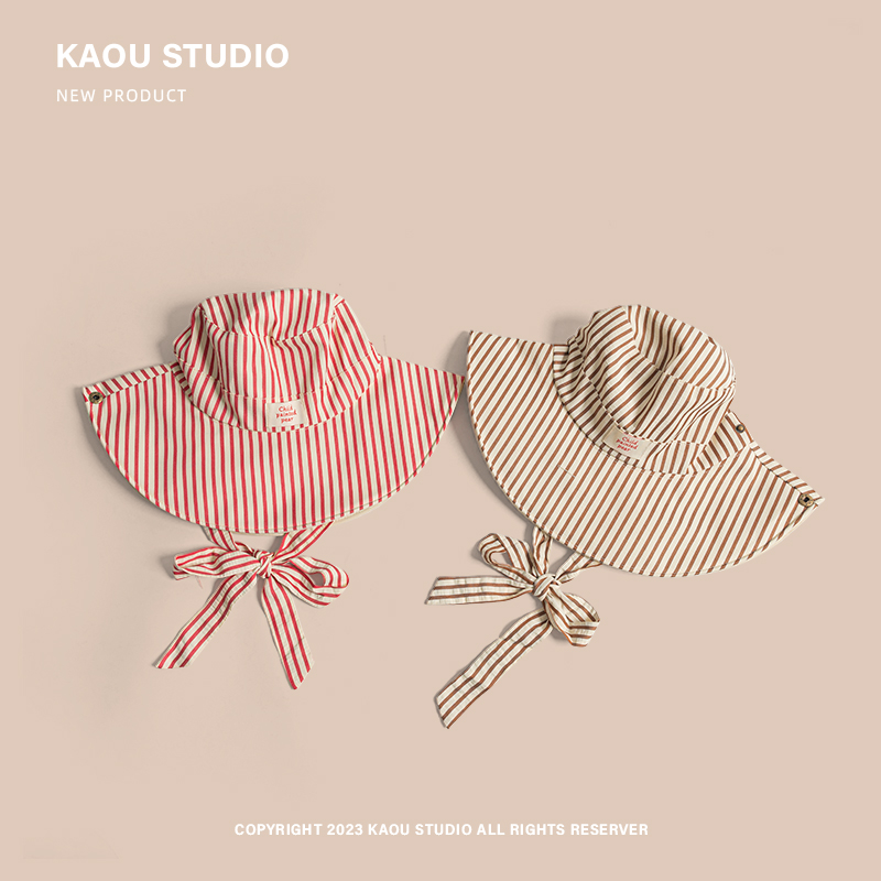 Korean Version Ins Retro Strip - Bucket Hat Cotton recensie en prijs