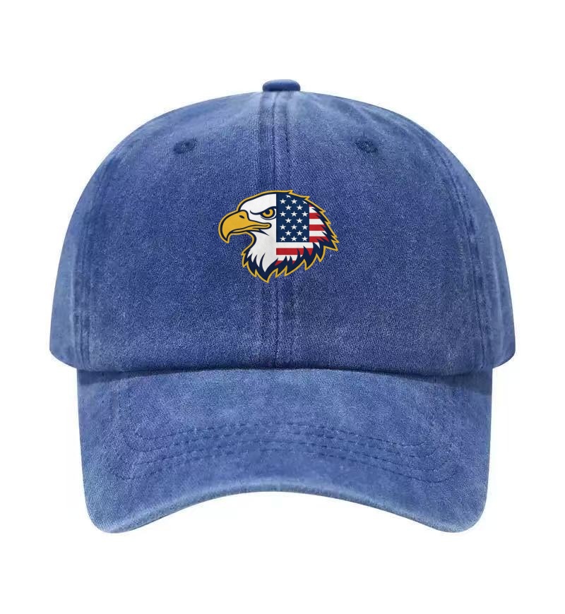 USA Bald Eagle Printed Washed  - Golf Cap Dad recensie en prijs
