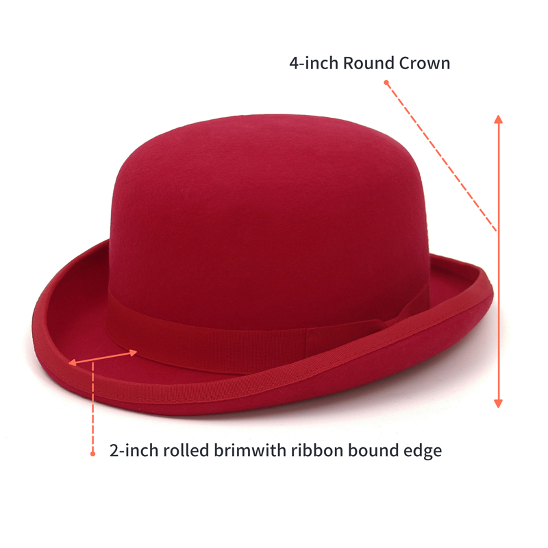 GEMVIE 100% Wool Felt Derby Ha - Fedora Hat Wool recensie en prijs