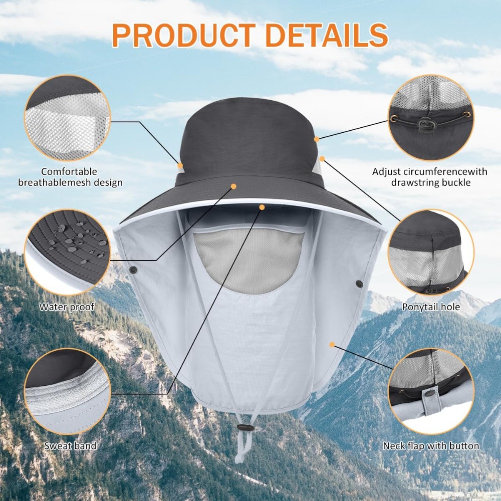 Men&Women Wide Brim Fishing Po - Sun Hat Wide Brim recensie en prijs
