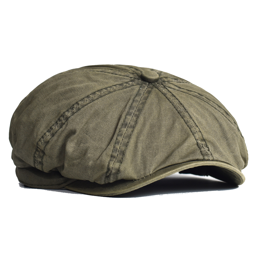 Washed Cotton Newsboy Cap Peak - Newsboy Cap Ivy recensie en prijs